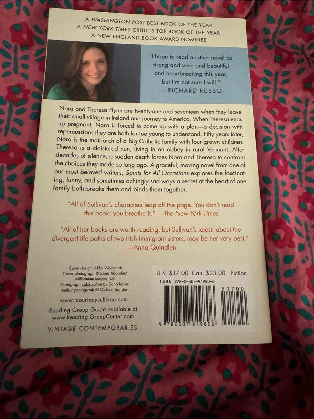 Saints for All Occasions by J. Courtney Sullivan - Soft Blue Cover